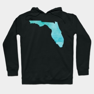 Florida State outline in blue Hoodie